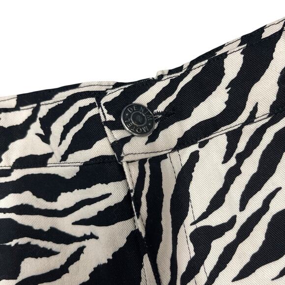 Motel Rocks Zoven Trouser 90s Zebra Flare Pant Size Small NWT - Picture 5 of 9
